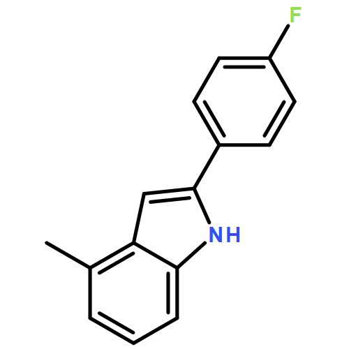 1H-Indole, 2-(4-fluorophenyl)-4-methyl-