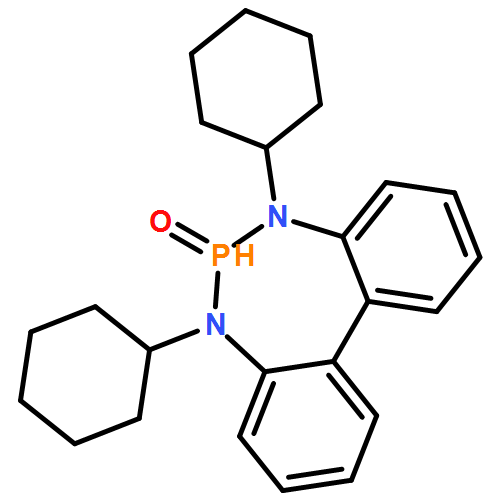 5H-Dibenzo[d,f][1,3,2]diazaphosphepine, 5,7-dicyclohexyl-6,7-dihydro-, 6-oxide