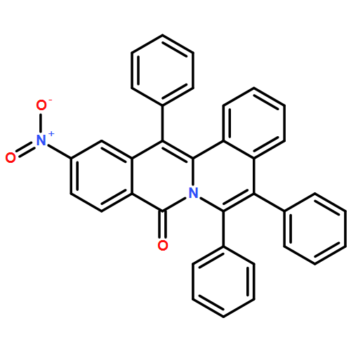 8H-Dibenzo[a,g]quinolizin-8-one, 11-nitro-5,6,13-triphenyl-