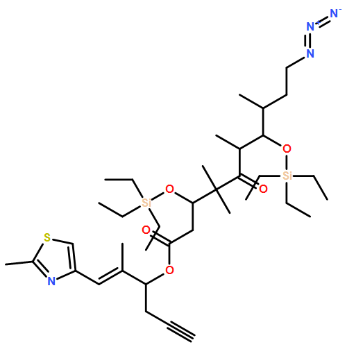 Decanoic acid, 10-azido-4,4,6,8-tetramethyl-5-oxo-3,7-bis[(triethylsilyl)oxy]-, (1S)-1-[(1E)-1-methyl-2-(2-methyl-4-thiazolyl)ethenyl]-3-butyn-1-yl ester, (3S,6R,7S,8S)-