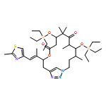 12-Oxa-1,16,17-triazabicyclo[13.2.1]octadeca-15(18),16-diene-7,11-dione, 4,6,8,8-tetramethyl-13-[(1E)-1-methyl-2-(2-methyl-4-thiazolyl)ethenyl]-5,9-bis[(triethylsilyl)oxy]-, (4S,5S,6R,9S,13S)-