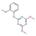 1,3,5-Triazine, 2,4-dimethoxy-6-(2-methoxyphenoxy)-