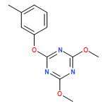 1,3,5-Triazine, 2,4-dimethoxy-6-(3-methylphenoxy)-