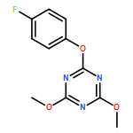 1,3,5-Triazine, 2-(4-fluorophenoxy)-4,6-dimethoxy-