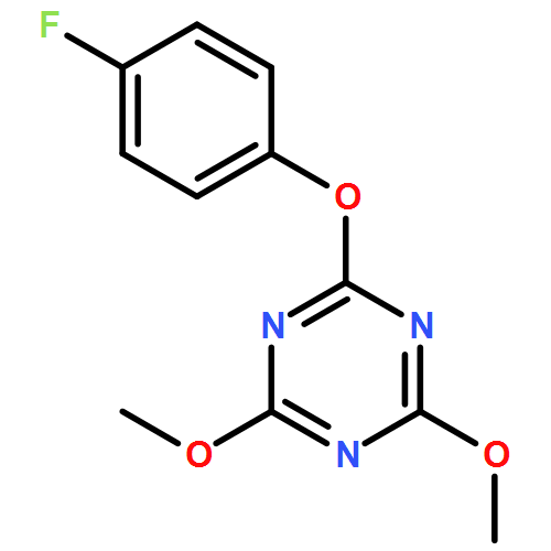 1,3,5-Triazine, 2-(4-fluorophenoxy)-4,6-dimethoxy-