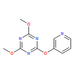 1,3,5-Triazine, 2,4-dimethoxy-6-(3-pyridinyloxy)-