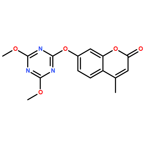 2H-1-Benzopyran-2-one, 7-[(4,6-dimethoxy-1,3,5-triazin-2-yl)oxy]-4-methyl-