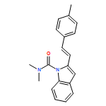 1H-Indole-1-carboxamide, N,N-dimethyl-2-[(1E)-2-(4-methylphenyl)ethenyl]-