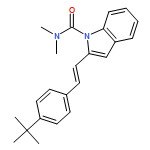 1H-Indole-1-carboxamide, 2-[(1E)-2-[4-(1,1-dimethylethyl)phenyl]ethenyl]-N,N-dimethyl-