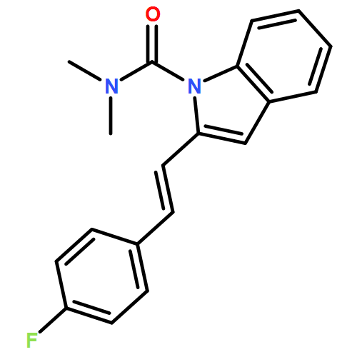 1H-Indole-1-carboxamide, 2-[(1E)-2-(4-fluorophenyl)ethenyl]-N,N-dimethyl-