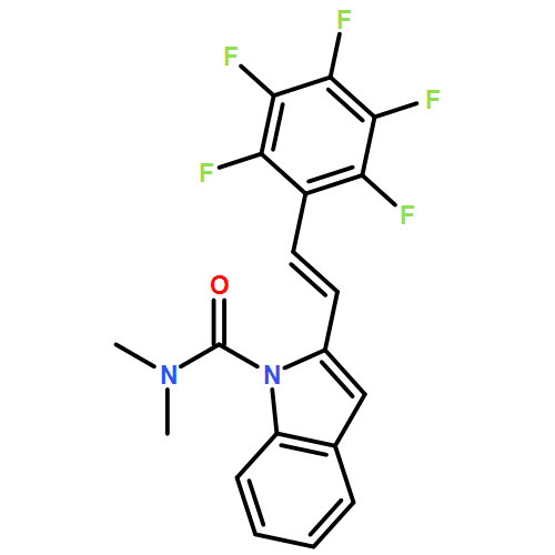 1H-Indole-1-carboxamide, N,N-dimethyl-2-[(1E)-2-(2,3,4,5,6-pentafluorophenyl)ethenyl]-