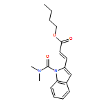 2-Propenoic acid, 3-[1-[(dimethylamino)carbonyl]-1H-indol-2-yl]-, butyl ester, (2E)-