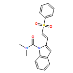 1H-Indole-1-carboxamide, N,N-dimethyl-2-[(1E)-2-(phenylsulfonyl)ethenyl]-