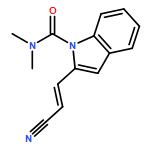 1H-Indole-1-carboxamide, 2-[(1E)-2-cyanoethenyl]-N,N-dimethyl-