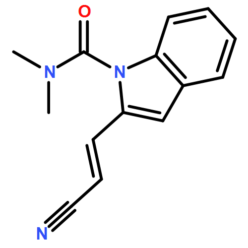 1H-Indole-1-carboxamide, 2-[(1E)-2-cyanoethenyl]-N,N-dimethyl-