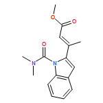 2-Butenoic acid, 3-[1-[(dimethylamino)carbonyl]-1H-indol-2-yl]-, methyl ester, (2E)-