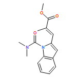 2-Propenoic acid, 3-[1-[(dimethylamino)carbonyl]-1H-indol-2-yl]-2-methyl-, methyl ester, (2E)-