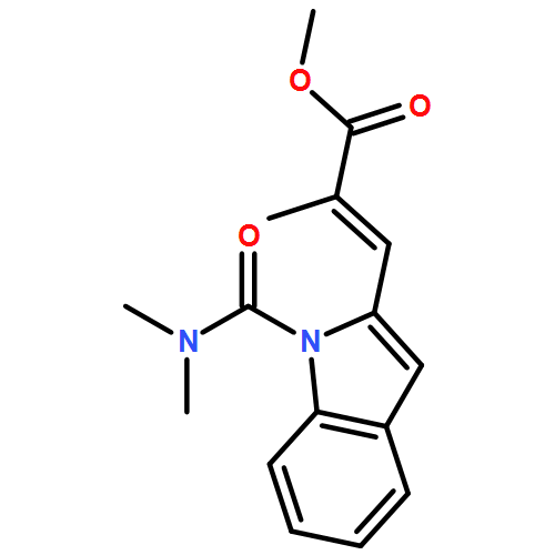 2-Propenoic acid, 3-[1-[(dimethylamino)carbonyl]-1H-indol-2-yl]-2-methyl-, methyl ester, (2E)-