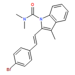 1H-Indole-1-carboxamide, 2-[(1E)-2-(4-bromophenyl)ethenyl]-N,N,3-trimethyl-