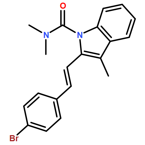 1H-Indole-1-carboxamide, 2-[(1E)-2-(4-bromophenyl)ethenyl]-N,N,3-trimethyl-