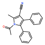 1H-Pyrrole-3-carbonitrile, 1-acetyl-2-methyl-4,5-diphenyl-