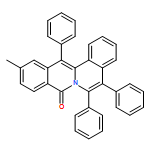 8H-Dibenzo[a,g]quinolizin-8-one, 11-methyl-5,6,13-triphenyl-