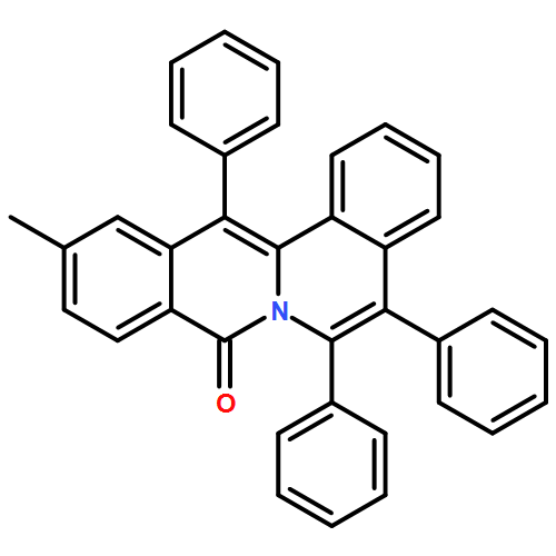 8H-Dibenzo[a,g]quinolizin-8-one, 11-methyl-5,6,13-triphenyl-