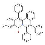 8H-Dibenzo[a,g]quinolizin-8-one, 10-methyl-5,6,13-triphenyl-