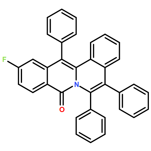 8H-Dibenzo[a,g]quinolizin-8-one, 11-fluoro-5,6,13-triphenyl-