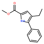 1H-Pyrrole-2-carboxylic acid, 4-ethyl-5-phenyl-, methyl ester