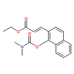 2-Propenoic acid, 3-[1-[[(dimethylamino)carbonyl]oxy]-2-naphthalenyl]-, ethyl ester, (2E)-