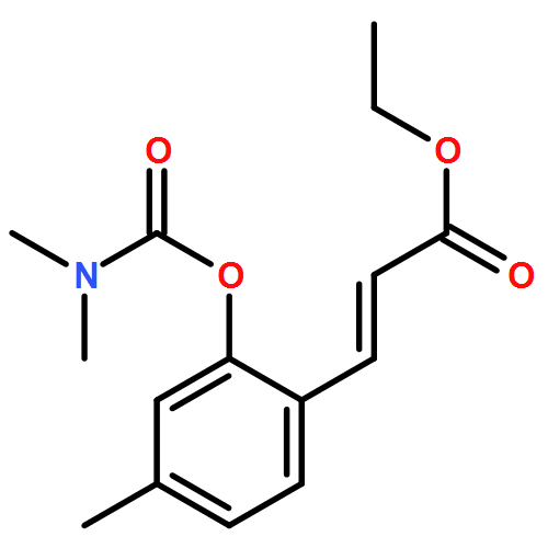 2-Propenoic acid, 3-[2-[[(dimethylamino)carbonyl]oxy]-4-methylphenyl]-, ethyl ester, (2E)-