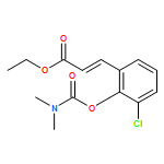 2-Propenoic acid, 3-[3-chloro-2-[[(dimethylamino)carbonyl]oxy]phenyl]-, ethyl ester, (2E)-