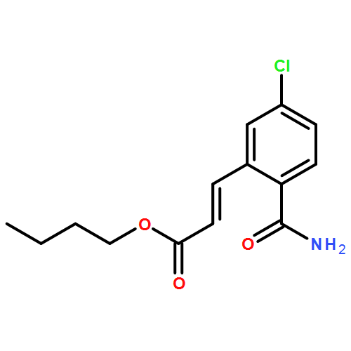 2-Propenoic acid, 3-[2-(aminocarbonyl)-5-chlorophenyl]-, butyl ester, (2E)-