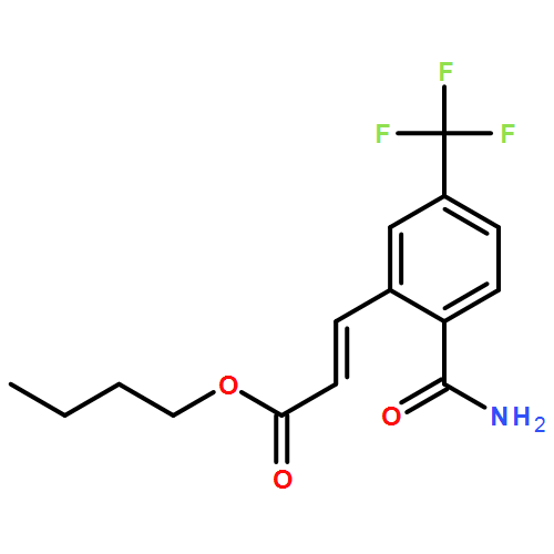 2-Propenoic acid, 3-[2-(aminocarbonyl)-5-(trifluoromethyl)phenyl]-, butyl ester, (2E)-