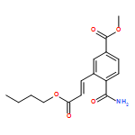 Benzoic acid, 4-(aminocarbonyl)-3-[(1E)-3-butoxy-3-oxo-1-propen-1-yl]-, methyl ester