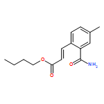 2-Propenoic acid, 3-[2-(aminocarbonyl)-4-methylphenyl]-, butyl ester, (2E)-