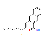 2-Propenoic acid, 3-[3-(aminocarbonyl)-2-naphthalenyl]-, butyl ester, (2E)-