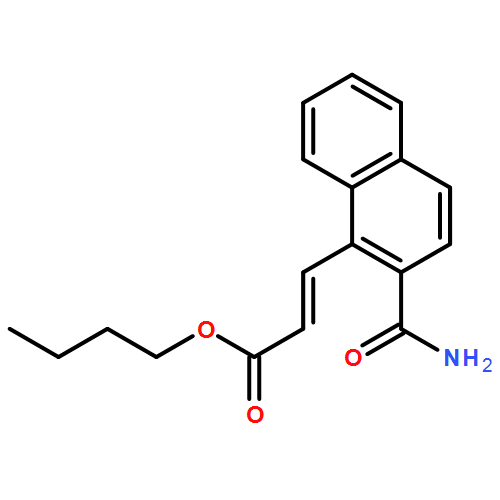 2-Propenoic acid, 3-[2-(aminocarbonyl)-1-naphthalenyl]-, butyl ester, (2E)-