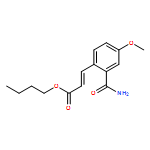 2-Propenoic acid, 3-[2-(aminocarbonyl)-4-methoxyphenyl]-, butyl ester, (2E)-