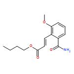 2-Propenoic acid, 3-[2-(aminocarbonyl)-6-methoxyphenyl]-, butyl ester, (2E)-