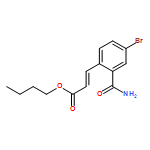 2-Propenoic acid, 3-[2-(aminocarbonyl)-4-bromophenyl]-, butyl ester, (2E)-