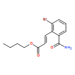 2-Propenoic acid, 3-[2-(aminocarbonyl)-6-bromophenyl]-, butyl ester, (2E)-