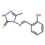 3H-1,2,4-Triazole-3-thione, 2,4-dihydro-4-[[(2-hydroxyphenyl)methylene]amino]-5-methyl-