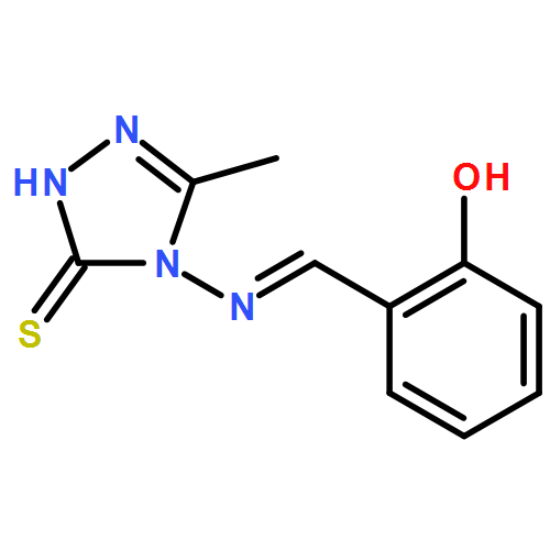 3H-1,2,4-Triazole-3-thione, 2,4-dihydro-4-[[(2-hydroxyphenyl)methylene]amino]-5-methyl-