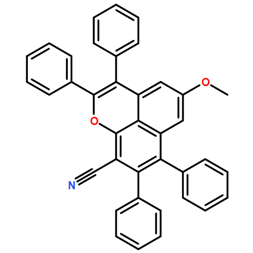 Naphtho[1,8-bc]pyran-9-carbonitrile, 5-methoxy-2,3,7,8-tetraphenyl-