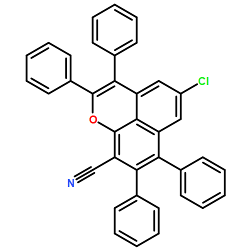 Naphtho[1,8-bc]pyran-9-carbonitrile, 5-chloro-2,3,7,8-tetraphenyl-