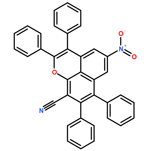 Naphtho[1,8-bc]pyran-9-carbonitrile, 5-nitro-2,3,7,8-tetraphenyl-