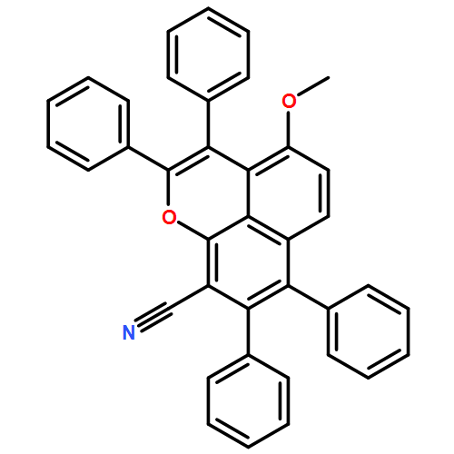 Naphtho[1,8-bc]pyran-9-carbonitrile, 4-methoxy-2,3,7,8-tetraphenyl-