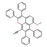 Naphtho[1,8-bc]pyran-9-carbonitrile, 6-methoxy-2,3,7,8-tetraphenyl-